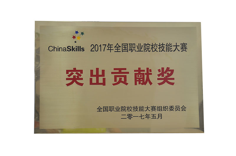 2017年全國職業院校技能大賽“突出貢獻獎”